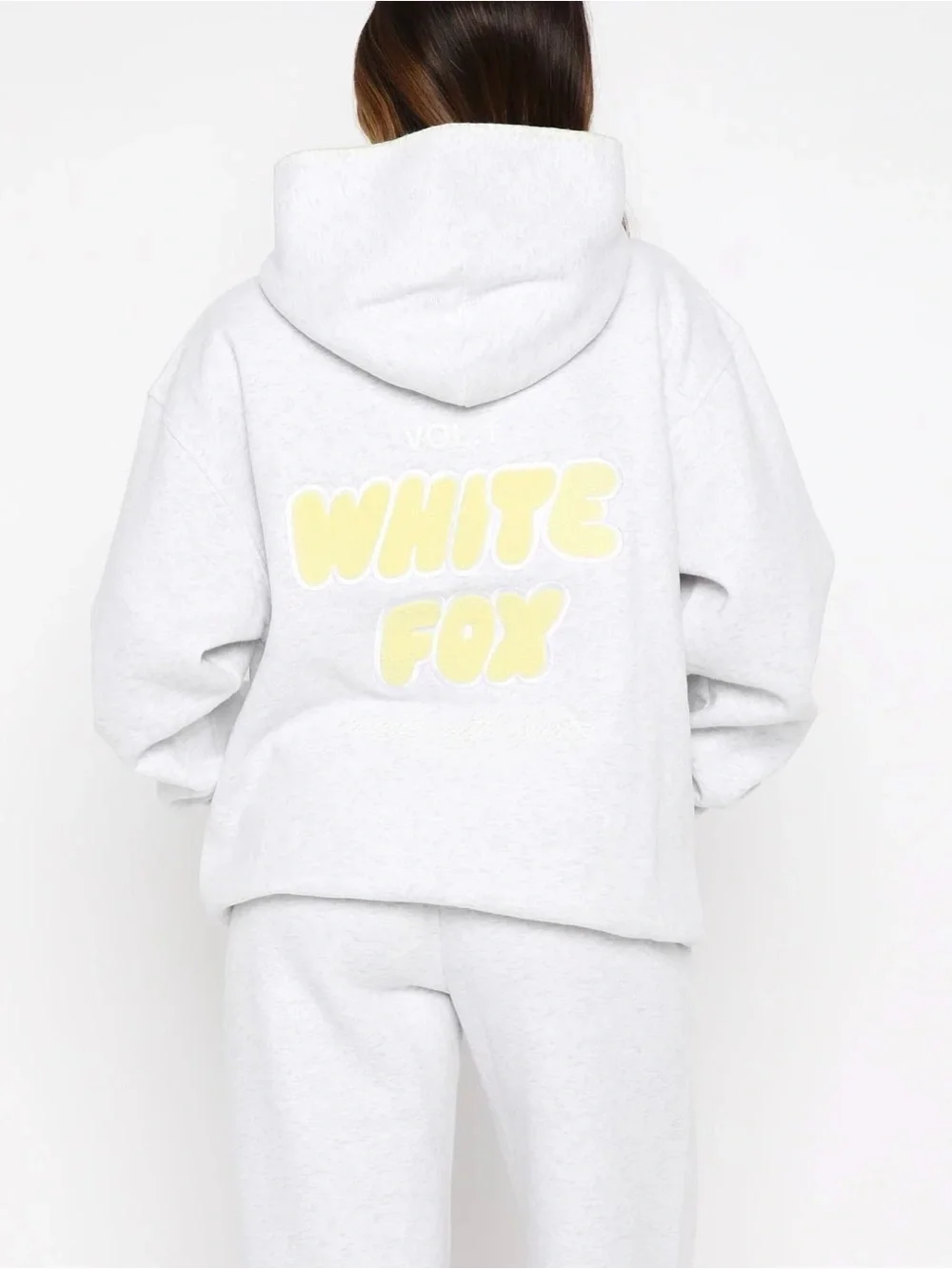 White Fox Vol. 1 Oversized Hoodie Grey Marle - Picture 11 of 11